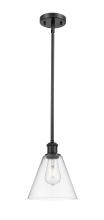 Innovations Lighting 516-1S-BK-GBC-82 - Berkshire - 1 Light - 8 inch - Matte Black - Mini Pendant