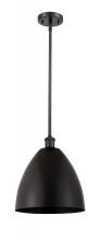 Innovations Lighting 516-1S-BK-MBD-12-BK - Bristol - 1 Light - 12 inch - Matte Black - Pendant