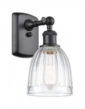 Innovations Lighting 516-1W-BK-G442-LED - Brookfield - 1 Light - 6 inch - Matte Black - Sconce