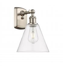 Innovations Lighting 516-1W-SN-GBC-82 - Berkshire - 1 Light - 8 inch - Brushed Satin Nickel - Sconce