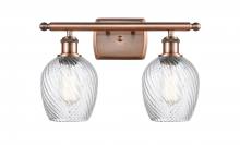 Innovations Lighting 516-2W-AC-G292 - Salina - 2 Light - 16 inch - Antique Copper - Bath Vanity Light