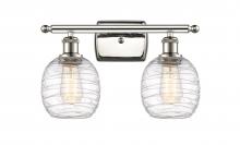 Innovations Lighting 516-2W-PN-G1013 - Belfast - 2 Light - 16 inch - Polished Nickel - Bath Vanity Light