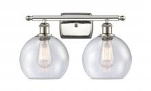 Innovations Lighting 516-2W-PN-G124 - Athens - 2 Light - 18 inch - Polished Nickel - Bath Vanity Light