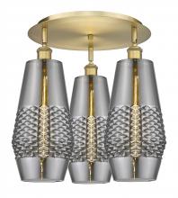 Innovations Lighting 516-3C-BB-G683-7 - Windham - 3 Light - 19 inch - Brushed Brass - Flush Mount