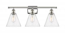 Innovations Lighting 516-3W-PN-GBC-84-LED - Berkshire - 3 Light - 28 inch - Polished Nickel - Bath Vanity Light