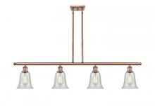  516-4I-AC-G2812 - Hanover - 4 Light - 48 inch - Antique Copper - Cord hung - Island Light