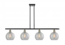  516-4I-BAB-G125 - Athens - 4 Light - 48 inch - Black Antique Brass - Cord hung - Island Light