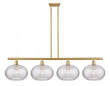 Innovations Lighting 516-4I-SG-G555-12CL - Ithaca - 4 Light - 50 inch - Satin Gold - Cord hung - Island Light