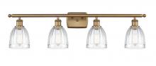 Innovations Lighting 516-4W-BB-G442-LED - Brookfield - 4 Light - 36 inch - Brushed Brass - Bath Vanity Light