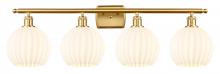 Innovations Lighting 516-4W-SG-G1217-8WV - White Venetian - 4 Light - 38 inch - Satin Gold - Bath Vanity Light