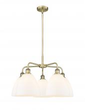 Innovations Lighting 516-5CR-AB-GBD-91 - Bristol - 5 Light - 27 inch - Antique Brass - Chandelier