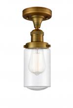 Innovations Lighting 517-1CH-BB-G314 - Dover - 1 Light - 5 inch - Brushed Brass - Semi-Flush Mount