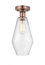 Innovations Lighting 616-1F-AC-G654-7 - Cindyrella - 1 Light - 7 inch - Antique Copper - Semi-Flush Mount