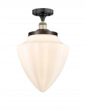 Innovations Lighting 616-1F-BAB-G661-12 - Bridgeton - 1 Light - 12 inch - Black Antique Brass - Semi-Flush Mount