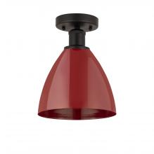 Innovations Lighting 616-1F-OB-MBD-75-RD - Plymouth - 1 Light - 8 inch - Oil Rubbed Bronze - Semi-Flush Mount