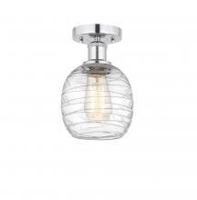 Innovations Lighting 616-1F-PC-G1013 - Belfast - 1 Light - 6 inch - Polished Chrome - Semi-Flush Mount