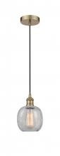 Innovations Lighting 616-1P-AB-G105 - Belfast - 1 Light - 6 inch - Antique Brass - Cord hung - Mini Pendant