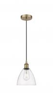 Innovations Lighting 616-1P-AB-GBD-752 - Bristol - 1 Light - 8 inch - Antique Brass - Cord hung - Mini Pendant