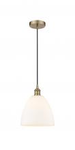 Innovations Lighting 616-1P-AB-GBD-91 - Bristol - 1 Light - 9 inch - Antique Brass - Cord hung - Mini Pendant