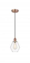 Innovations Lighting 616-1P-AC-G652-6 - Cindyrella - 1 Light - 6 inch - Antique Copper - Cord hung - Mini Pendant