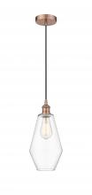 Innovations Lighting 616-1P-AC-G652-7 - Cindyrella - 1 Light - 7 inch - Antique Copper - Cord hung - Mini Pendant