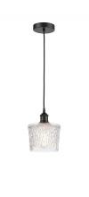 Innovations Lighting 616-1P-BK-G402 - Niagara - 1 Light - 7 inch - Matte Black - Cord hung - Mini Pendant