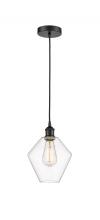 Innovations Lighting 616-1P-BK-G652-8 - Cindyrella - 1 Light - 8 inch - Matte Black - Cord hung - Mini Pendant