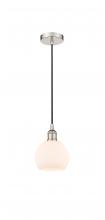 Innovations Lighting 616-1P-PN-G121-6 - Athens - 1 Light - 6 inch - Polished Nickel - Cord hung - Mini Pendant