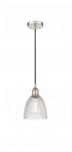 Innovations Lighting 616-1P-PN-G382 - Castile - 1 Light - 6 inch - Polished Nickel - Cord hung - Mini Pendant