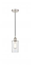 Innovations Lighting 616-1P-PN-G802 - Clymer - 1 Light - 4 inch - Polished Nickel - Cord hung - Mini Pendant