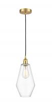 Innovations Lighting 616-1P-SG-G652-7 - Cindyrella - 1 Light - 7 inch - Satin Gold - Cord hung - Mini Pendant