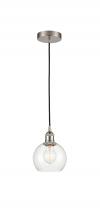 Innovations Lighting 616-1P-SN-G122-6 - Athens - 1 Light - 6 inch - Brushed Satin Nickel - Cord hung - Mini Pendant