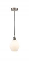 Innovations Lighting 616-1P-SN-G651-6 - Cindyrella - 1 Light - 6 inch - Brushed Satin Nickel - Cord hung - Mini Pendant