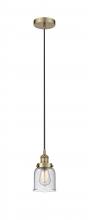 Innovations Lighting 616-1PH-AB-G54 - Bell - 1 Light - 5 inch - Antique Brass - Cord hung - Mini Pendant