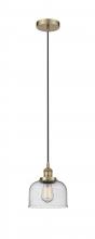 Innovations Lighting 616-1PH-AB-G74 - Bell - 1 Light - 8 inch - Antique Brass - Cord hung - Mini Pendant