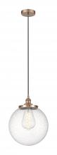 Innovations Lighting 616-1PH-AC-G204-14 - Beacon - 1 Light - 14 inch - Antique Copper - Mini Pendant