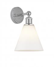 Innovations Lighting 616-1W-PC-GBC-81 - Berkshire - 1 Light - 8 inch - Polished Chrome - Sconce