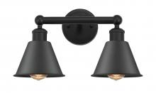 Innovations Lighting 616-2W-BK-M8-BK - Smithfield - 2 Light - 16 inch - Matte Black - Bath Vanity Light