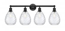 Innovations Lighting 616-4W-BK-G372 - Waverly - 4 Light - 35 inch - Matte Black - Bath Vanity Light