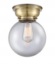 Innovations Lighting 623-1F-AB-G202-8 - Beacon - 1 Light - 8 inch - Antique Brass - Flush Mount