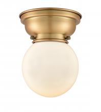 Innovations Lighting 623-1F-BB-G201-6 - Beacon - 1 Light - 6 inch - Brushed Brass - Flush Mount