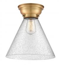 Innovations Lighting 623-1F-BB-G44-L-LED - Cone - 1 Light - 12 inch - Brushed Brass - Flush Mount