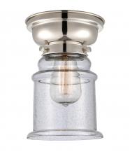 Innovations Lighting 623-1F-PN-G184 - Canton - 1 Light - 6 inch - Polished Nickel - Flush Mount