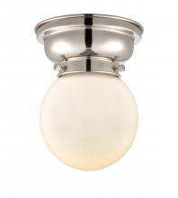 Innovations Lighting 623-1F-PN-G201-6 - Beacon - 1 Light - 6 inch - Polished Nickel - Flush Mount