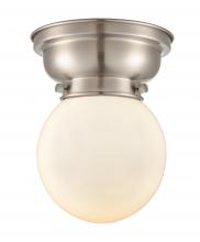 Innovations Lighting 623-1F-SN-G201-6 - Beacon - 1 Light - 6 inch - Brushed Satin Nickel - Flush Mount