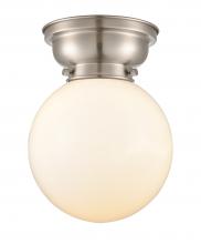 Innovations Lighting 623-1F-SN-G201-8 - Beacon - 1 Light - 8 inch - Brushed Satin Nickel - Flush Mount