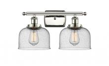 Innovations Lighting 916-2W-PN-G74 - Bell - 2 Light - 18 inch - Polished Nickel - Bath Vanity Light