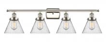 Innovations Lighting 916-4W-PN-G44 - Cone - 4 Light - 38 inch - Polished Nickel - Bath Vanity Light