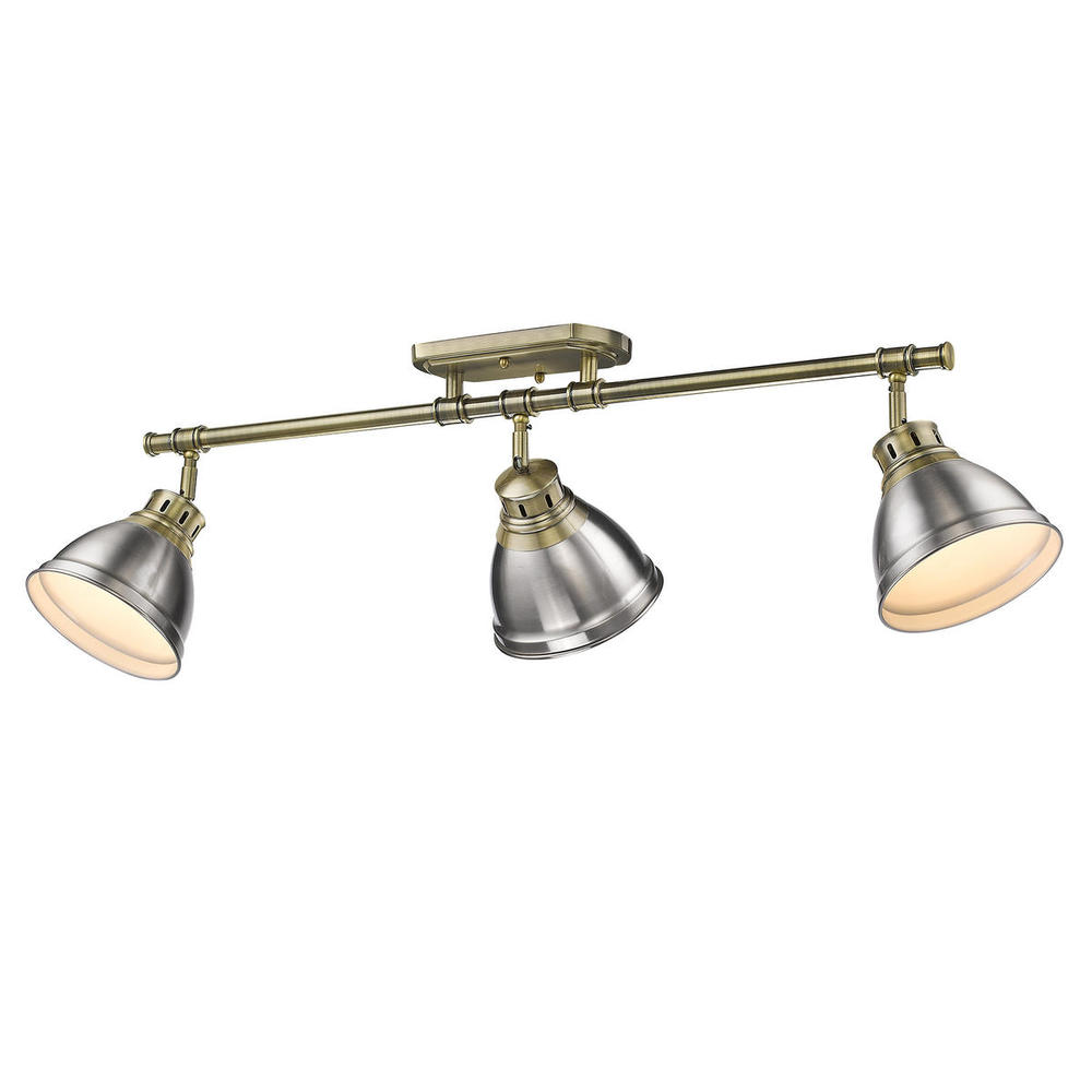 Shepard 2-Light Bath Vanity in Modern Brass with Matte Black