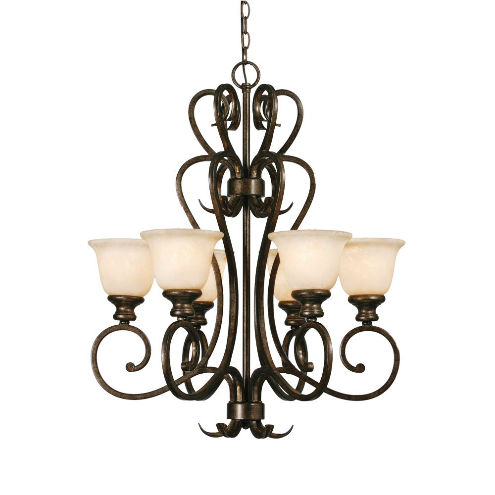 Heartwood 6 Light Chandelier